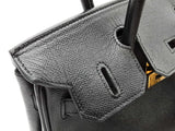 Hermes Birkin 30 Noir Black Epsom Gold Hardware Handbag Do0825lxzxzde