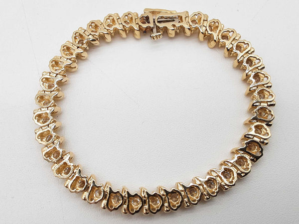 3.5 Cttw Diamonds 14k Yellow Gold 18.7g Tennis Bracelet 6.5 In Do0725llwxde