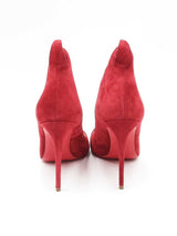 Christian Louboutin Victorina Red Suede Heels Size Eu 35.5 Eb1224lxzdu