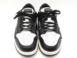 Amiri Skel Low Top Sneakers In Black & White Leather Size Us 11 Fw0126lzxdu