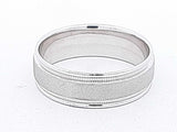 10k White Gold 4.9 Grams Plain Wedding Band Size 10 Aa0926oorsa