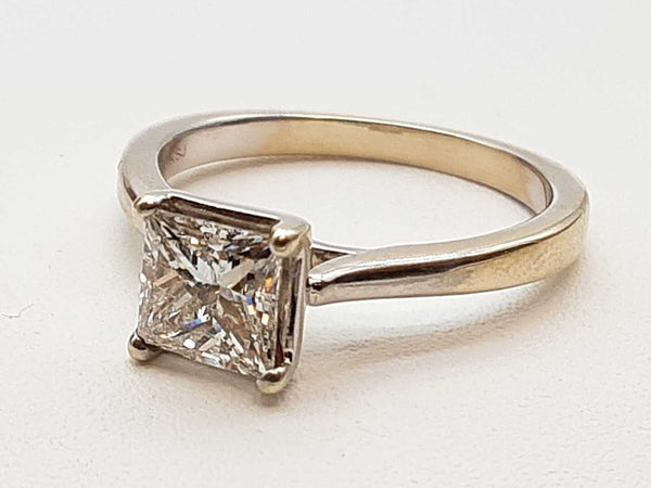 1.0 Cttw Diamond 14k White Gold 3.5g Ring Size 7 Do1224sxzde