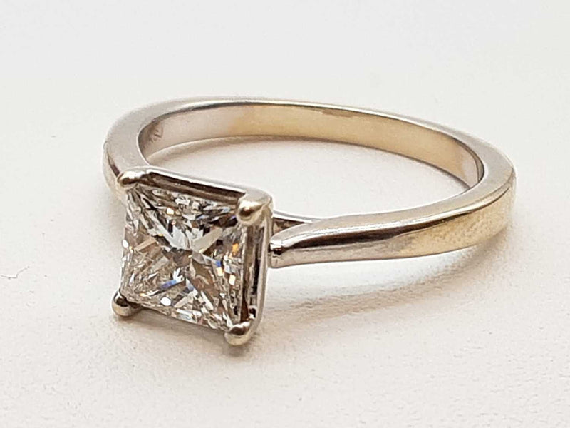 1.0 Cttw Diamond 14k White Gold 3.5g Ring Size 7 Do1224sxzde