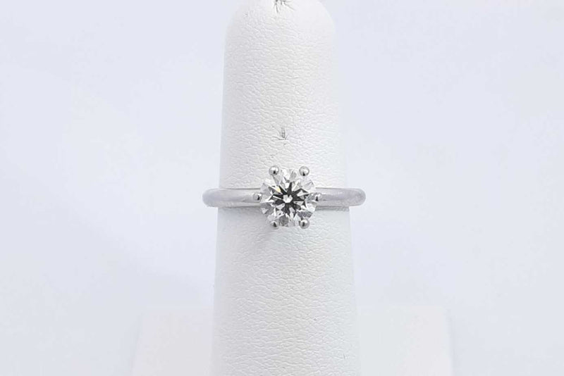 Approx. 1.02ctw Diamond Ring In Platinum 5.3 Grams Size 5.25 Eb0125oxxzsa