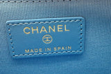 Chanel Blue Quilted Caviar Zip Coin Wallet Eb1125wcrde