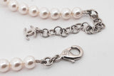 Chanel Cc Faux Pearl Long Necklace 74.8 Grams 35-37 Inches Eb0826wrxsa