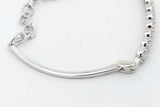 0.77cttw Diamond Bracelet In 14k White Gold 5.5 Grams 7 Inch Eb1026ixzsa