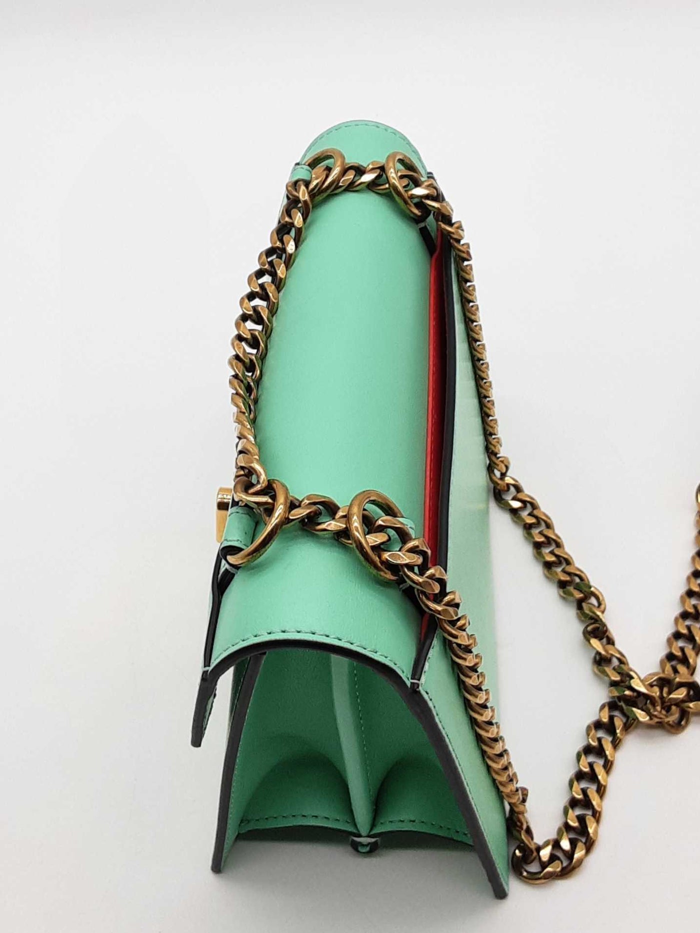 Christian Louboutin Mint Green Leather Elisa Shoulder Bag