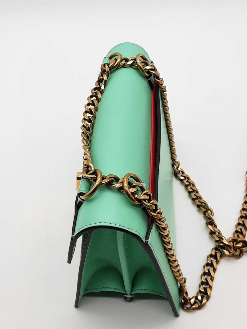 Christian Louboutin Mint Green Leather Elisa Shoulder Bag