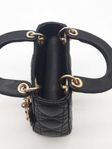 Christian Dior Mini Lady Dior Quilted Cannage Top Handle Bag Eb0826loxzde