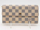 Louis Vuitton Sarah Damier Azur White Wallet Aa1025orzsa