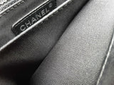 Chanel Fluo Boy Bag Black Neon Yellow Quilted Canvas Shoulder Bag Do0525lezxde
