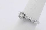 0.89ctw Diamond Ring In 10k White Gold 3.2 Grams Size 7 Eb0226rxzsa