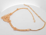 22k Yellow Gold Floral Choker Necklace 32.1 Grams 15 Inch Eb0426wixzsa