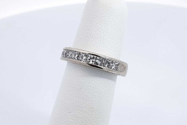 Approx. 1ctw Diamond Ring In 14k White Gold 6 Grams Size 5 Eb0924loxdu