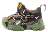 Gucci Flashtrek Sneakers With Removable Purple Crystal Embellishments Eb0526crsa