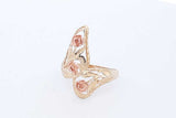 14k Yellow Gold Rose Filigree Ring 3.1 Grams Size 8.75 Eb0626lexde