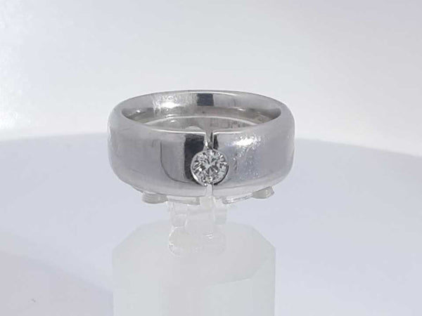 0.25 Cttw Diamond 14k White Gold Solitaire Ring 12.3 Grams Size 7 Aa0825corsa