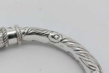 Gucci Anger Forrest Wolf Head Hinged Cuff Sterling Bracelet 73.3g Eb0526orxsa