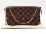 Louis Vuitton Pochette Félicie In Damier Ebene Coated Canvas Fw0726wordu