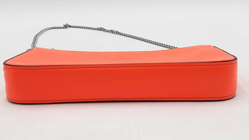 Christian Louboutin Neon Orange Leather Loubila Chain Shoulder Bag Eb1125oxzdu