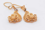 22k Yellow Gold Filigree Earrings 6 Grams Eb1125rxzsa