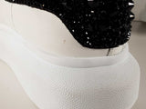 Alexander Mcqueen Oversized Crystal Embellished Sneakers Size 10 Wmn Sd0626lrzde