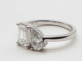 2.00 Cttw Lab Grown Diamonds 14k White Gold 4.5g Ring Size 7 Do0726lxrxde