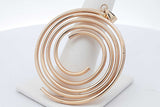 10k Yellow Gold Spiral Pendant 3.3 Grams Eb0826oxzsa