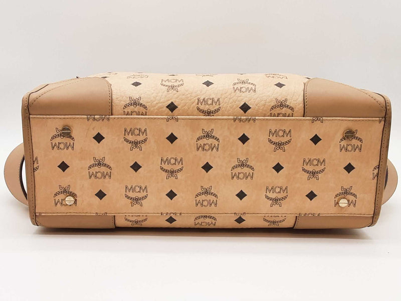 Mcm Munchen Visetos Monogram Tote Bag Sd1125ozxde