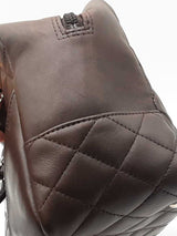 Chanel Cambon Bowler Bag In Dark Brown Diamond-quilted Calfskin Fw0126lrxzdu
