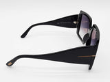 Tomford Tf790 Quinn Black Frames Gradient Gray Lens Sunglasses Do0626wxzde