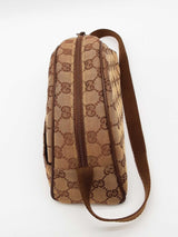 Gucci Gg Canvas Half Moon Pochette Shoulder Bag Eb0826wxzde