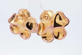 18k Gold Flower Stud Earrings 2.8 Grams Eb0826oorsa