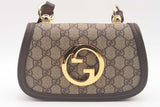 Gucci Supreme Monogram Canvas Mini Blondie Shoulder Bag Eb0326exzsa