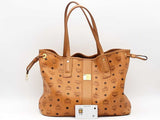 Mcm Visetos Coated Canvas Tote With Pochette Brown Aa0826orzsa