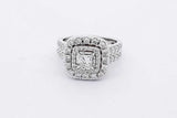 1.41cttw Diamond 14k White Gold Ring 8.2 Grams Size 7 Eb0626clxsa