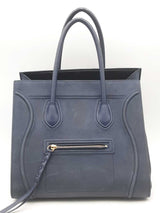Celine Phantom Navy Blue Leather Luggage Tote Bag Eb0824pxzsa