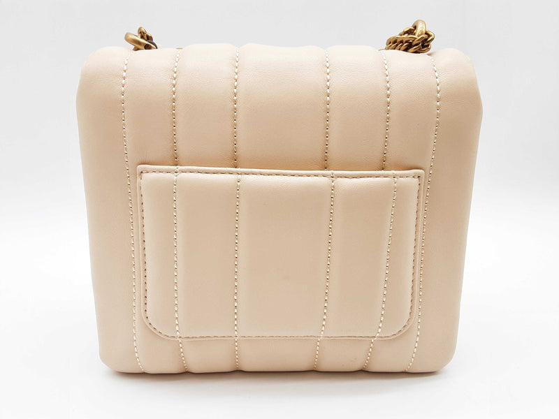 Tory Burch Kira Squared Creme White Quilted Leather Crossbody Bag Do0725crde