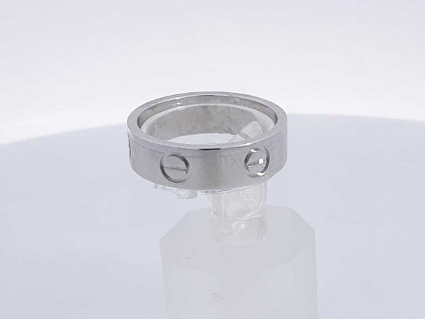 18k White Gold 6.5 Grams Wedding Band Size 7.5 Aa0825wzxsa