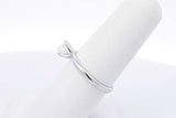0.44ctw Diamond Ring In 14k White Gold 2.3 Grams Size 6.5 Eb1125prxdu
