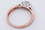 0.43cttw Diamond Ring In 14k Rose Gold 2.8 Grams Size 7 Eb0426opxdu