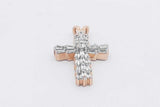 1.35cttw Diamond Cross 14k Yellow Gold Pendant 5.3 Grams Eb0426rrxsa