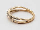 0.42 Cttw Natural Diamonds 14k Yellow Gold 1.8g Ring Size 7.25 Do0726lixde