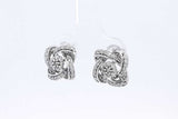 Diamond Stud Earrings In 10k White Gold 2.8 Grams Eb0724rxsa