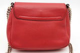 Gucci Red Leather Soho Flap Chain Crossbody Bag Eb0826wxzsa