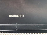 Burberry Hannah Black Leather Chain Wallet Clutch Eb0426wxzsa