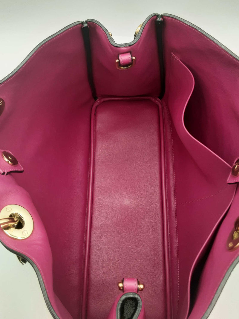 Christian Dior Black Leather Diorissimo Tote Bag Eb0325olrxsa