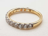 1.00 Cttw Lab Grown Diamonds 14k Yellow Gold 2.3g Ring Size 7 Do0525wwode
