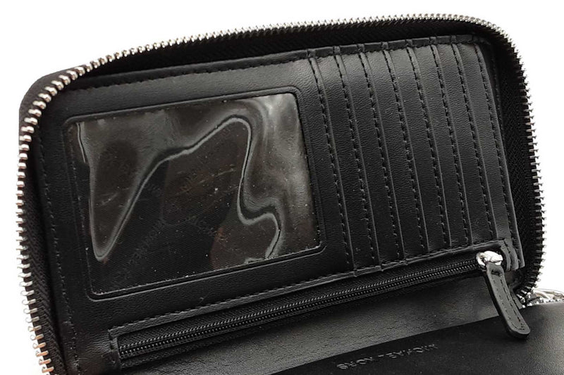 Michael Kors Fulton Smartphone Wristlet In Black Pebbled Leather Fw1125oxdu